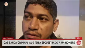 Banda criminal cae con un secuestrado en Los Olivos. Foto y video: América Noticias
