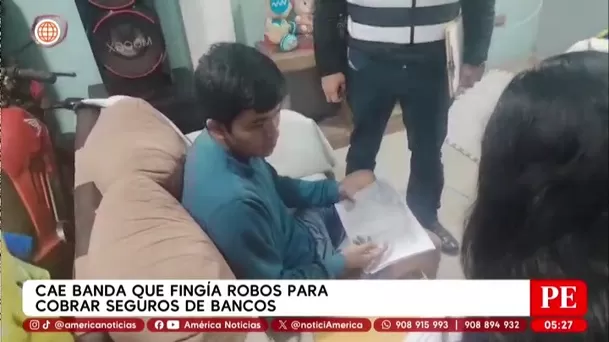 Cae banda que fingía robos para cobrar seguros de bancos. Foto: América Noticias Cae banda que fingía robos para cobrar seguros de bancos. Foto: América Noticias