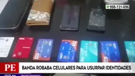 Banda robaba celulares para usurpar identidades