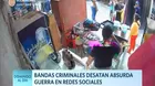 Bandas criminales desatan absurda guerra en redes sociales 