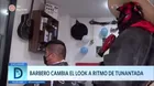 Barbero cambia el look a ritmo de tunantada