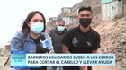 Barberos solidarios suben los cerros para cortar el cabello y llevar ayuda