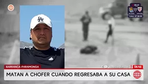 Asesinan a chofer en Barraca-Paramonga. Foto y video: América Noticias