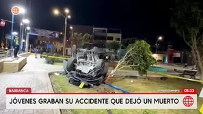 Un muerto tras despiste de camioneta cuyos ocupantes grabaron el accidente en Barranca. Foto y video: América Noticias