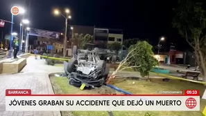 Un muerto tras despiste de camioneta cuyos ocupantes grabaron el accidente en Barranca. Foto y video: América Noticias