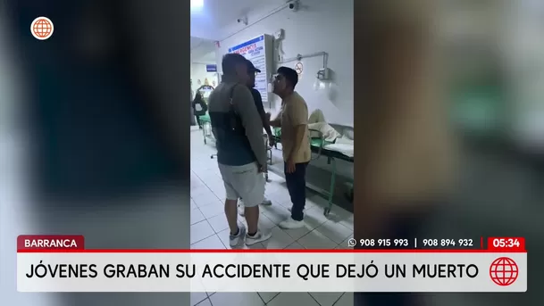 Un muerto tras despiste de camioneta cuyos ocupantes grabaron el accidente en Barranca. Foto: América Noticias