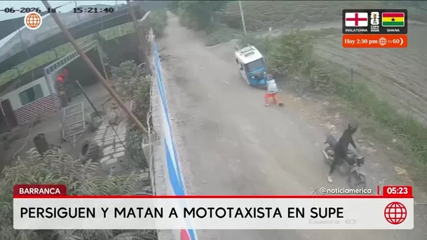 Barranca: Mototaxista fue asesinado a balazos en Supe. Foto: América Noticias Barranca: Mototaxista fue asesinado a balazos en Supe. Foto: América Noticias