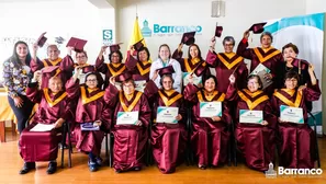 Fueron 15 adultos mayores, que se graduaron luego de tres meses de clases presenciales / Foto: Muncipalidad de Barranco