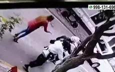 Barranco: Atrapan y golpean a delincuente por robar celular en cafetería - Noticias de barranco
