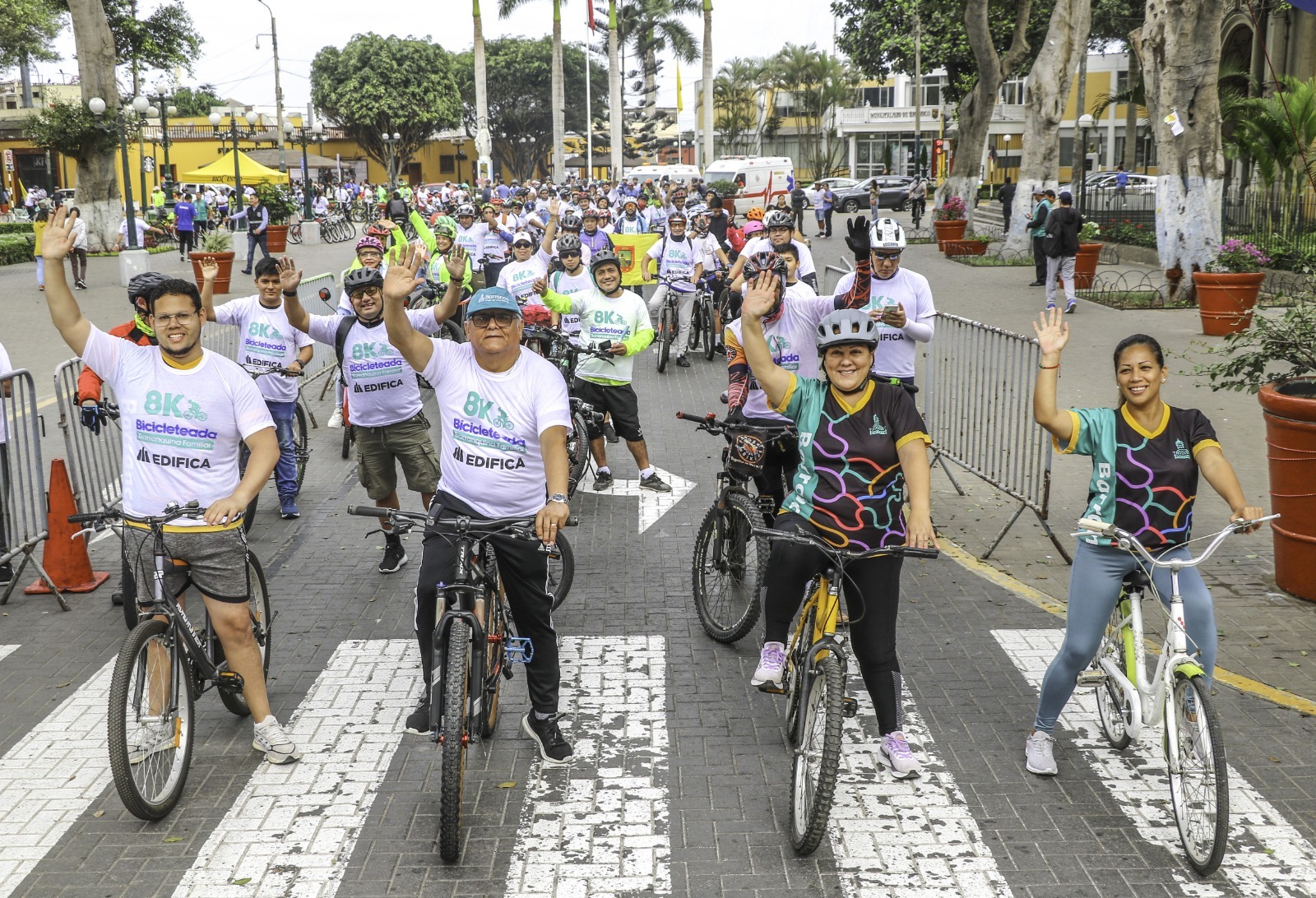 Más de 500 personas participaron en la primera Bicicletada Familiar 8K en Barranco