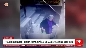 Mujer de 77 años resultó herida tras caída de ascensor en Barranco. Foto y video: América Noticias