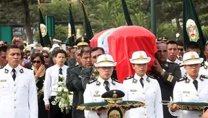 Sepelio del mayor Felipe Andrade. Cuarto Poder / Foto Andina