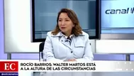 Barrios sobre posible nuevo jefe de gabinete: Walter Martos está a la altura de las circunstancias