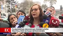 Rosa Bartra cuestionó detención de Pier Figari y Ana Herz.