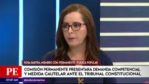 Rosa Bartra, presidenta de la Comisión de Constitución. Foto: América TV