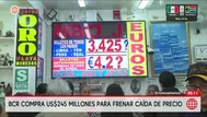 BCR compra 245 millones de dólares para frenar caída del precio