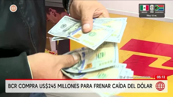 BCR compra 245 millones de dólares para frenar caída del precio. Foto: América Noticias BCR compra 245 millones de dólares para frenar caída del precio. Foto: América Noticias