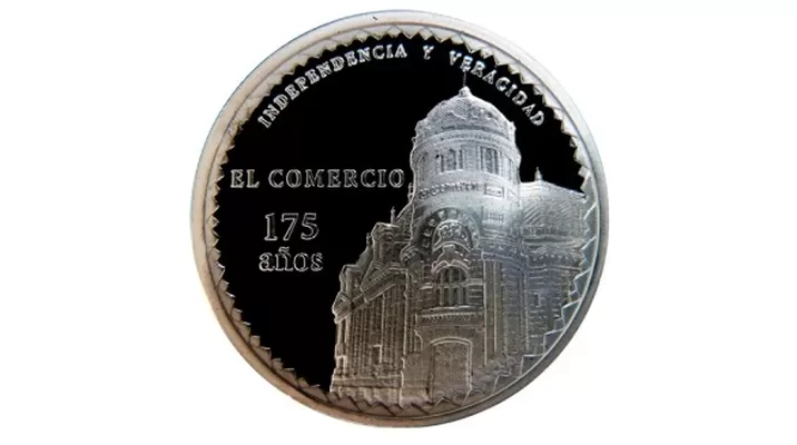 BCR emite moneda de plata conmemorativa por los 175 años de El Comercio BCR emite moneda de plata conmemorativa por los 175 años de El Comercio