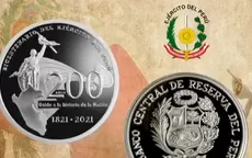 El BCR lanza moneda de plata por el bicentenario del Ejército - Noticias de ejercito