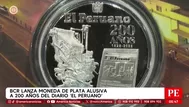 BCRP lanza moneda de plata por los 200 años de El Peruano