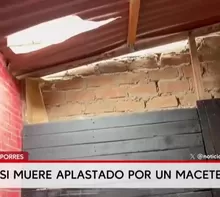 Bebé salva de morir tras caerle un macetero desde un tercer piso en SMP. Foto y video: América Noticias