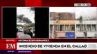 Bellavista: bomberos atendieron incendio en vivienda de tres pisos