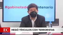 "Hemos sacado un comunicado a través de la PCM en donde deslindamos con Sendero Luminoso", dijo Bellido.