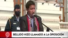 Guido Bellido agradeció que el Congreso otorgara el voto de confianza al gabinete 