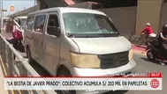 La bestia de Javier Prado: Colectivo tiene S/253 mil en papeletas