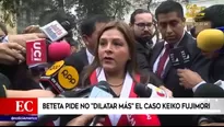 Karina Beteta, congresista de Fuerza Popular, hablo sobre Keiko Fujimori. Foto y video: Am&eacute;rica Noticias