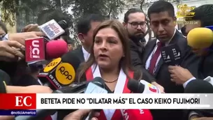 Karina Beteta, congresista de Fuerza Popular, hablo sobre Keiko Fujimori. Foto y video: Am&eacute;rica Noticias