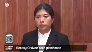 Betssy Chávez pidió asilo político a México y permanece en su embajada sin autorización para salir del país. Video: Cuarto Poder