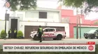 Betssy Chávez: Refuerzan seguridad en Embajada de México