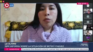 Betsy Chávez no fue a diligencia y enfrenta proceso del INPE