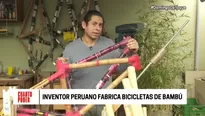 Bicicletas de bambú. Foto: Cuarto Poder