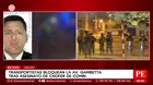 Bloquean av. Gambetta tras asesinato de chofer en el Callao
