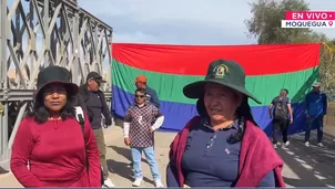 Bloquean puente Montalvo en Moquegua por contaminación del río Coralaque. / Video: Canal N