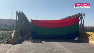 Cuarto día de paro en puente Montalvo por contaminación del río Coralaque. / Video: Canal N