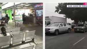 Terminal Atocongo: bloqueo de mineros frena pasajes al sur. Foto y video: Canal N