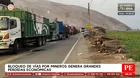 Bloqueo de vías causa pérdidas económicas en regiones del país