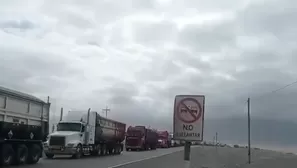 Continúa bloqueo de vía por parte de los mineros informales en la zona de Chala y Caravelí en Arequipa. / Video: Canal N