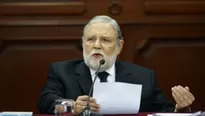 Ernesto Blume, presidente del Tribunal Constitucional. Foto: El Comercio / Video: Canal N