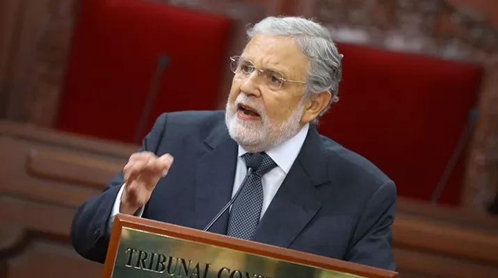 Ernesto Blume, presidente del Tribunal Constitucional. Foto: Andina Ernesto Blume, presidente del Tribunal Constitucional. Foto: Andina