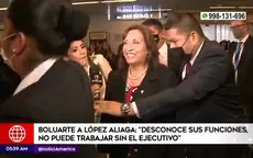 Boluarte a López Aliaga: Desconoce sus funciones, no puede trabajar sin el Ejecutivo - Noticias de oso-anteojos