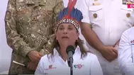Boluarte: “No cederemos ni un centímetro de nuestro territorio”