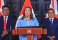 Boluarte pide al Congreso no censurar a Santiváñez