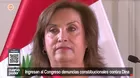 Boluarte suma cinco denuncias constitucionales en el Congreso