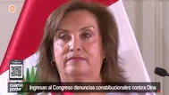 Boluarte suma cinco denuncias constitucionales en el Congreso