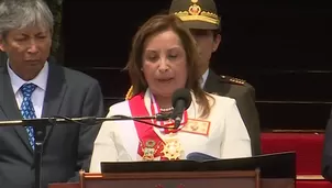 Dina Boluarte participó de la ceremonia en Palacio por el Bicentenario de la Batalla de Ayacucho. / Video: Canal N