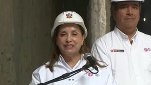 La presidenta Dina Boluarte supervisó la llegada de la tuneladora Delia a la estación Parque Murillo. / Video: Canal N